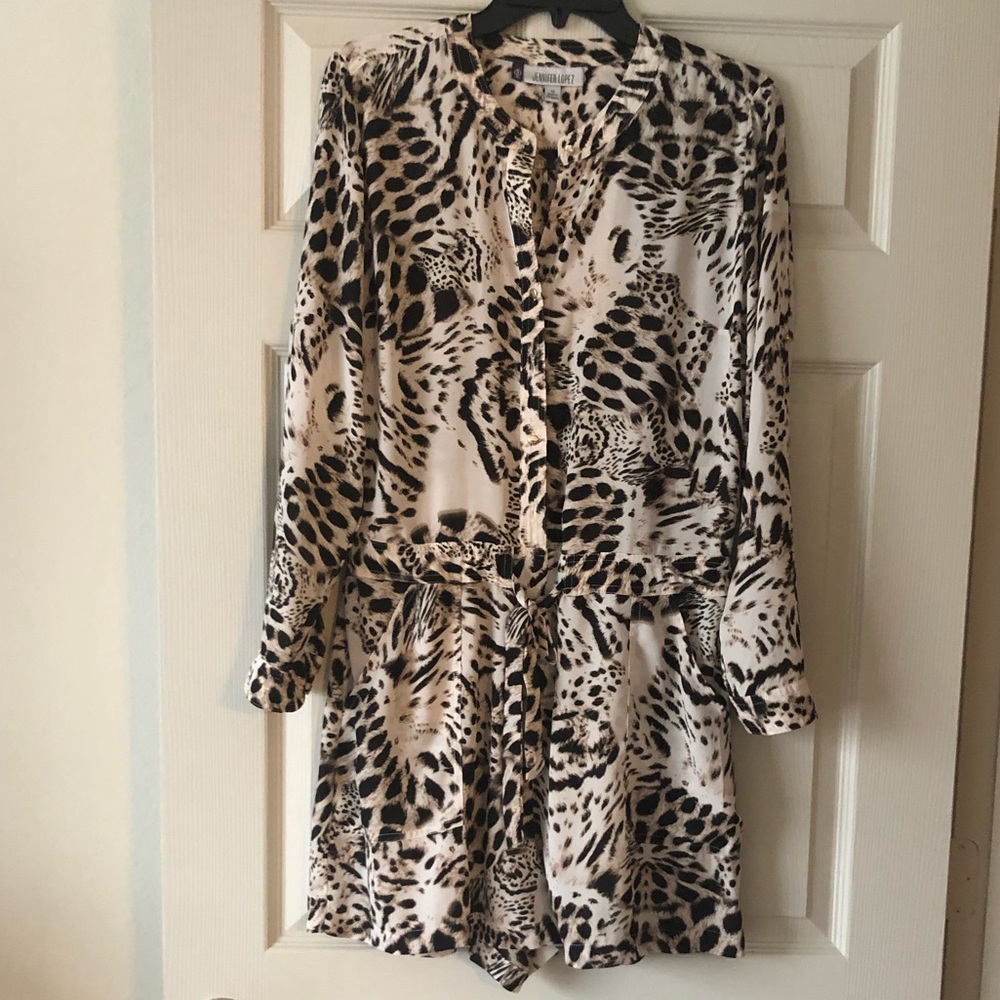 Jennifer Lopez Animal Print Romper